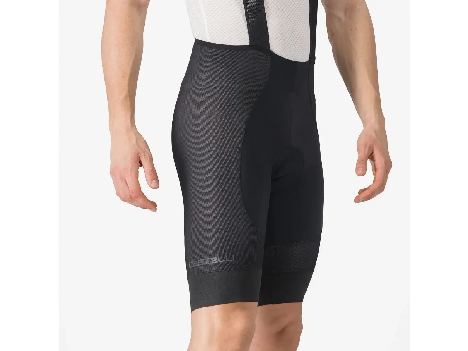 Castelli A/C Herren-Shorts mit Einsatz und Trägern Black