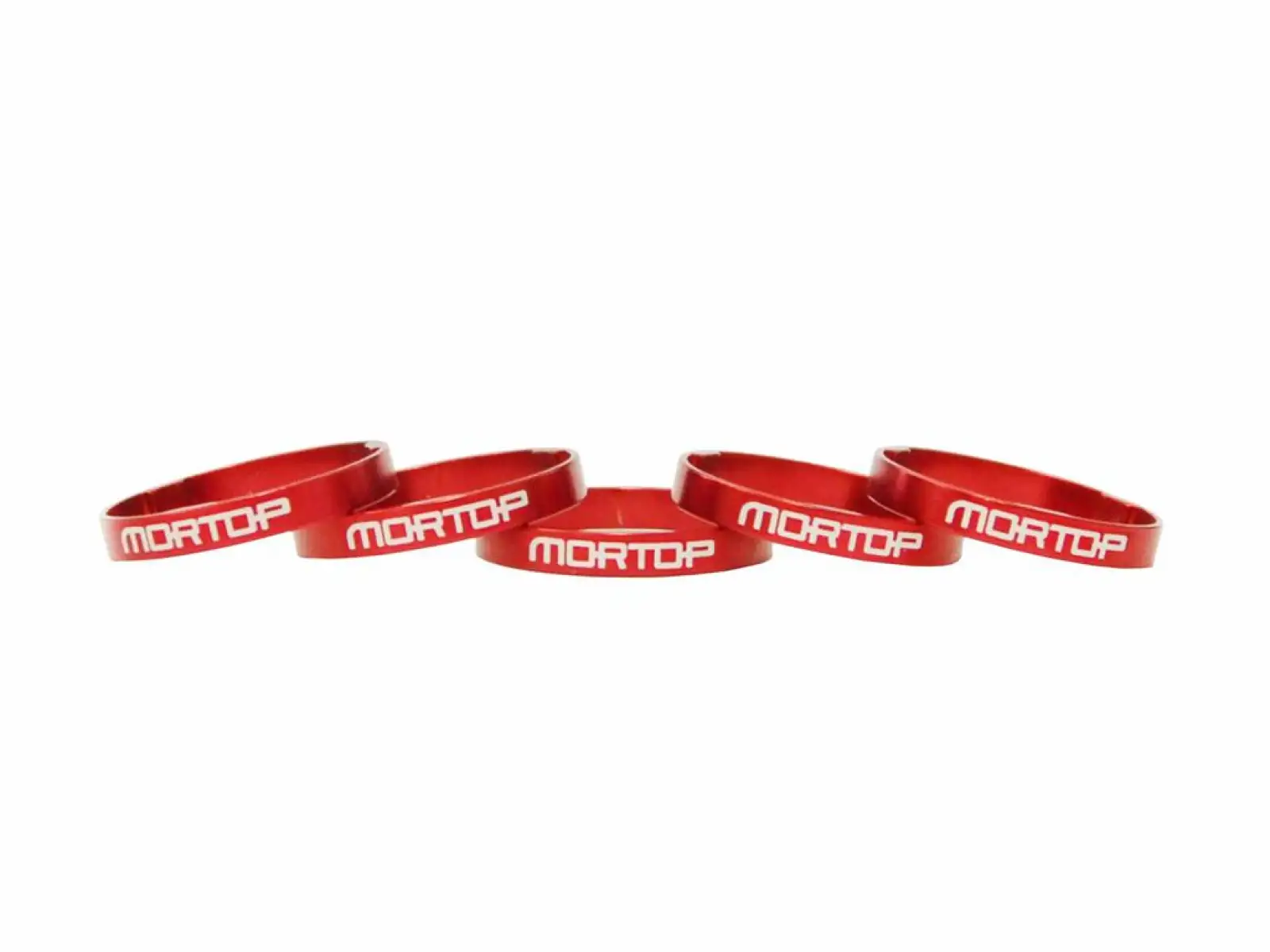 Mortop S1 Set mit 5 mm Unterlegscheiben für den Vorbau - 5 Stück rot
