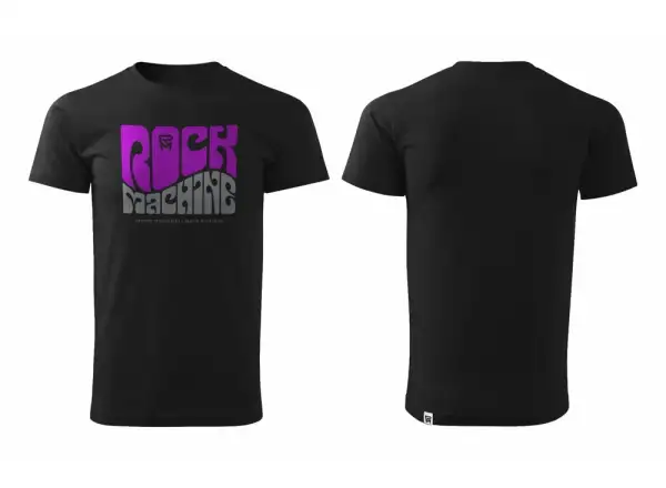 Rock Machine Wave Herren T-Shirt, kurzarm, schwarz