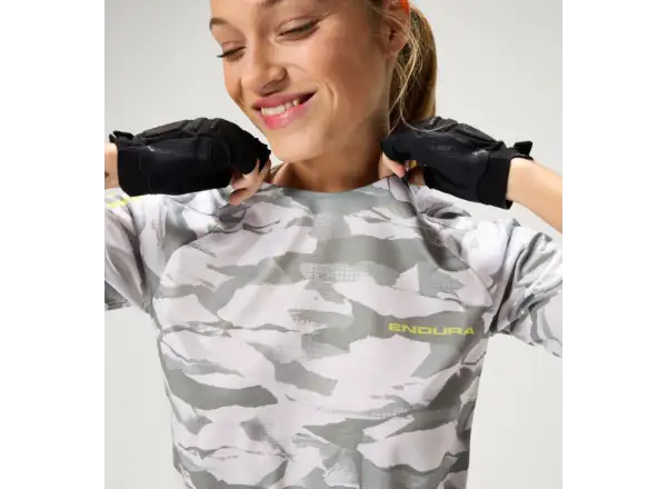 Endura LTD Mountain Camo Damen Trikot kurzarm Haar Grey