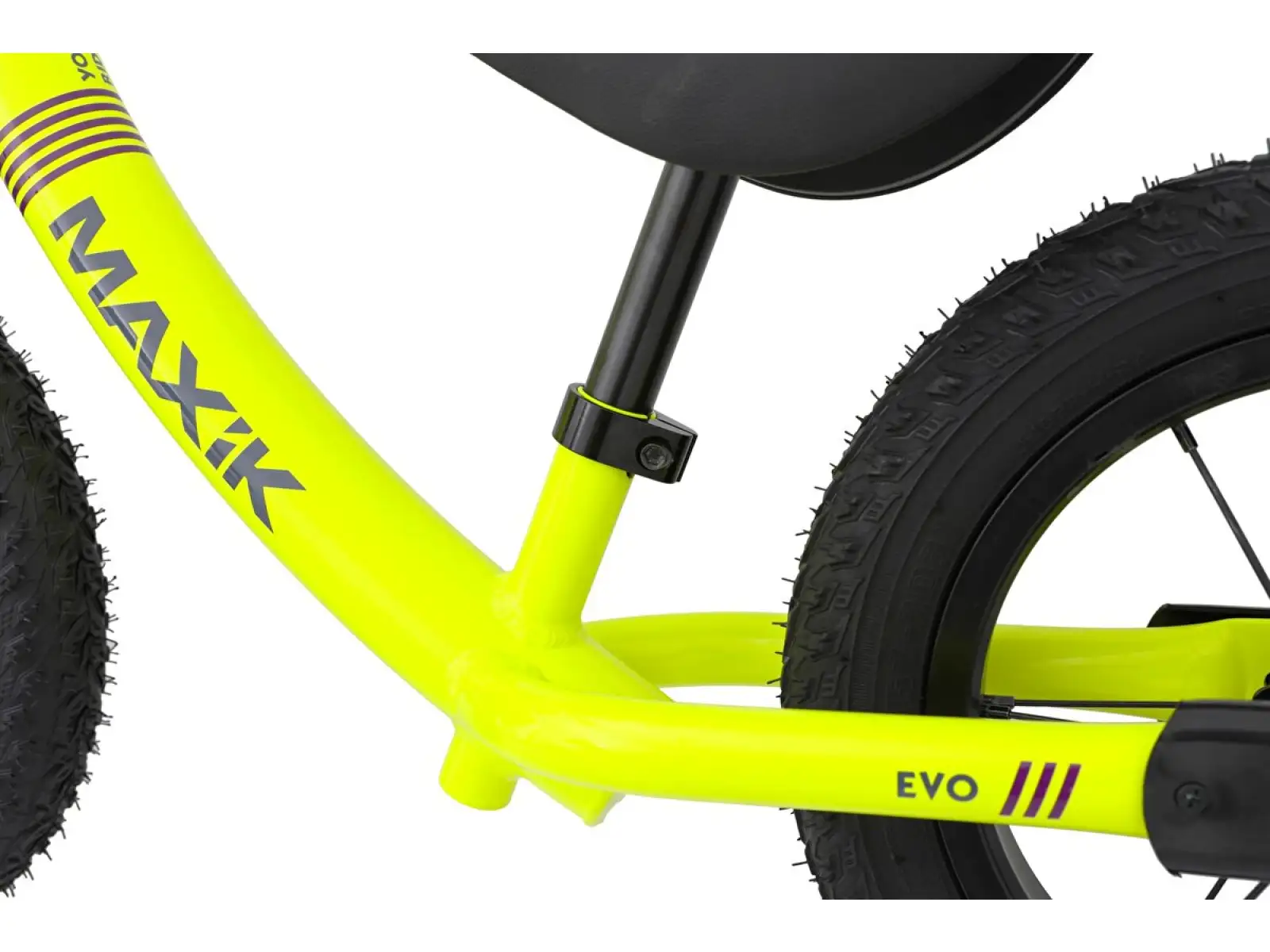 Laufrad MAXÍK Evo Lite fluo gelb/lila