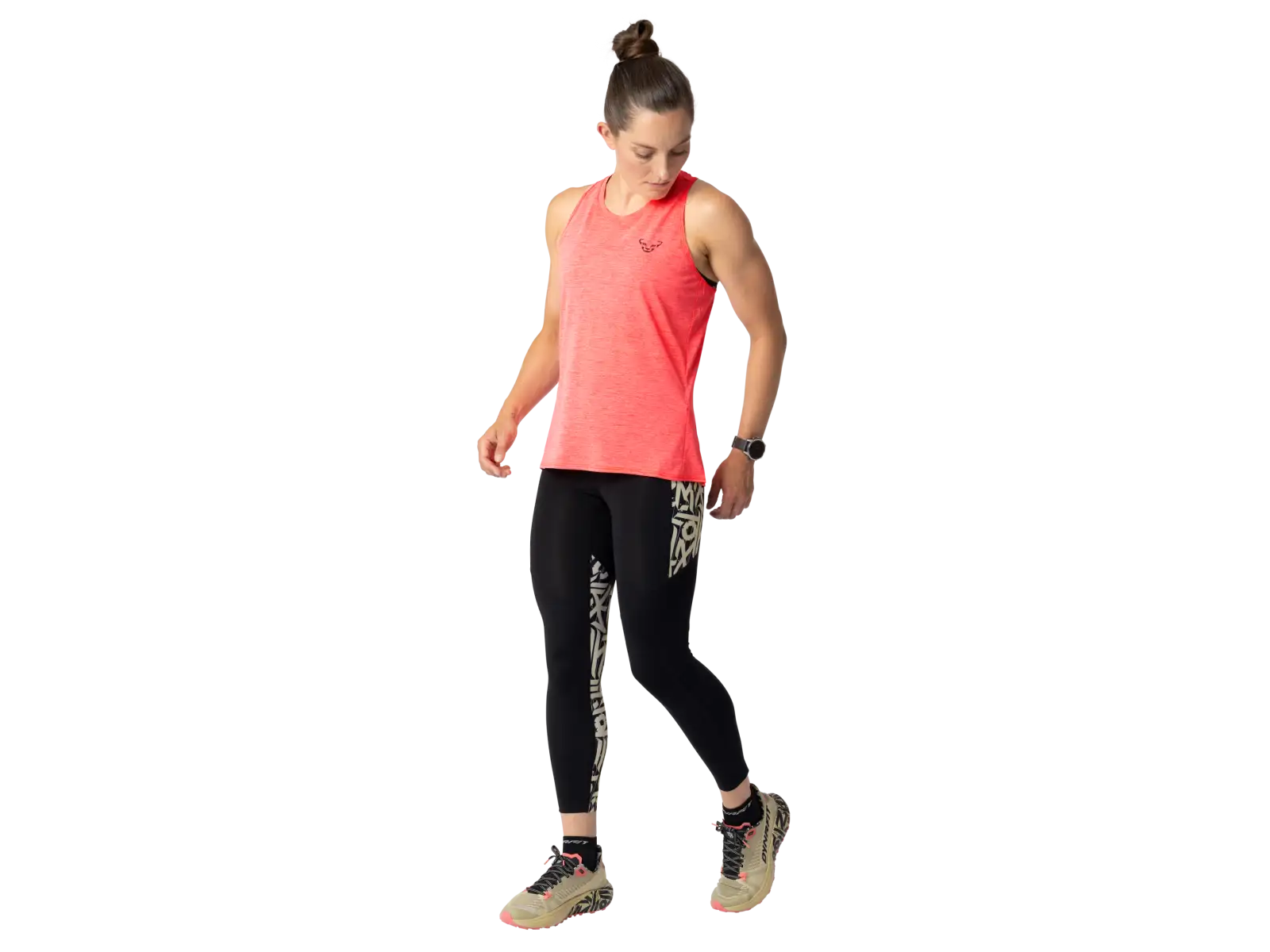 Dynafit Trail Damen Laufshirt ärmellos Ultra Coral