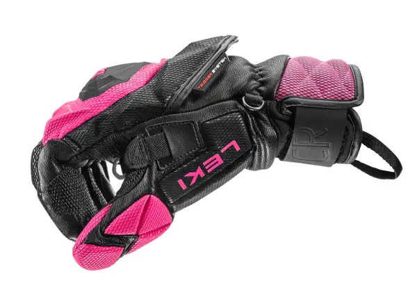 Leki WCR Venom SL 3D Damen Rennhandschuhe Black-Pink