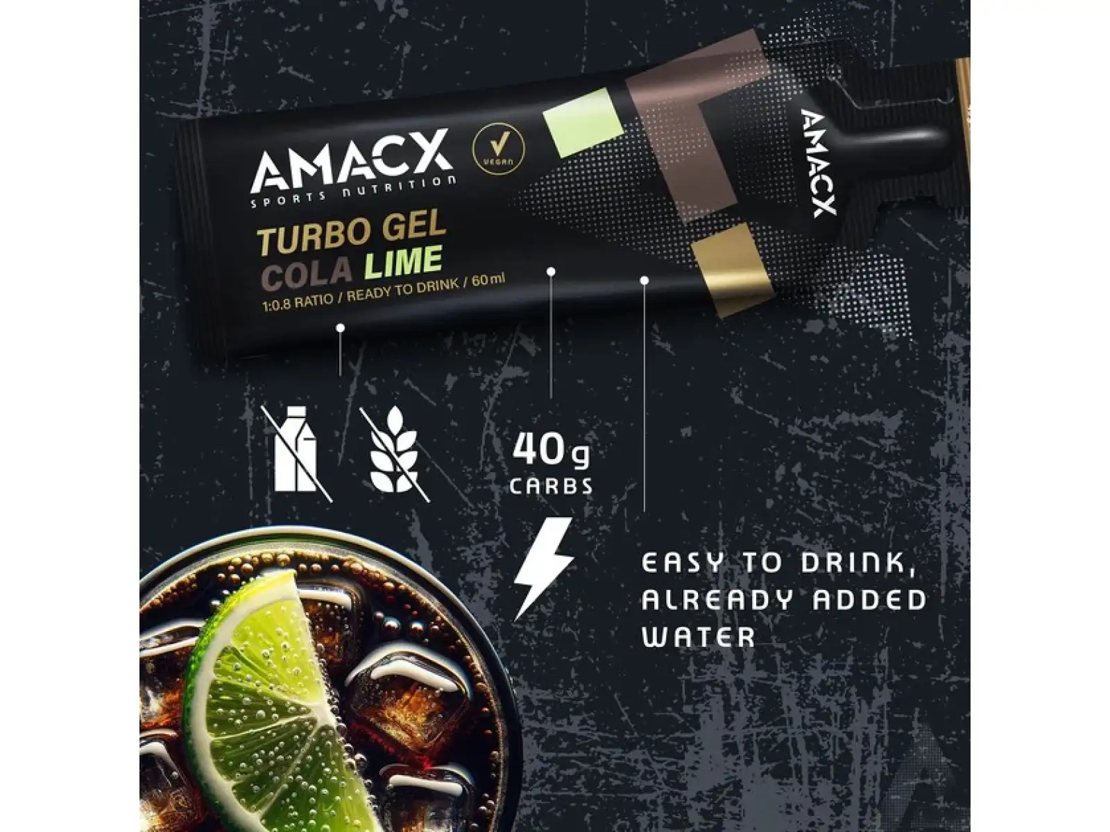 Amacx Turbo Gel Cola Lime - 60 ml