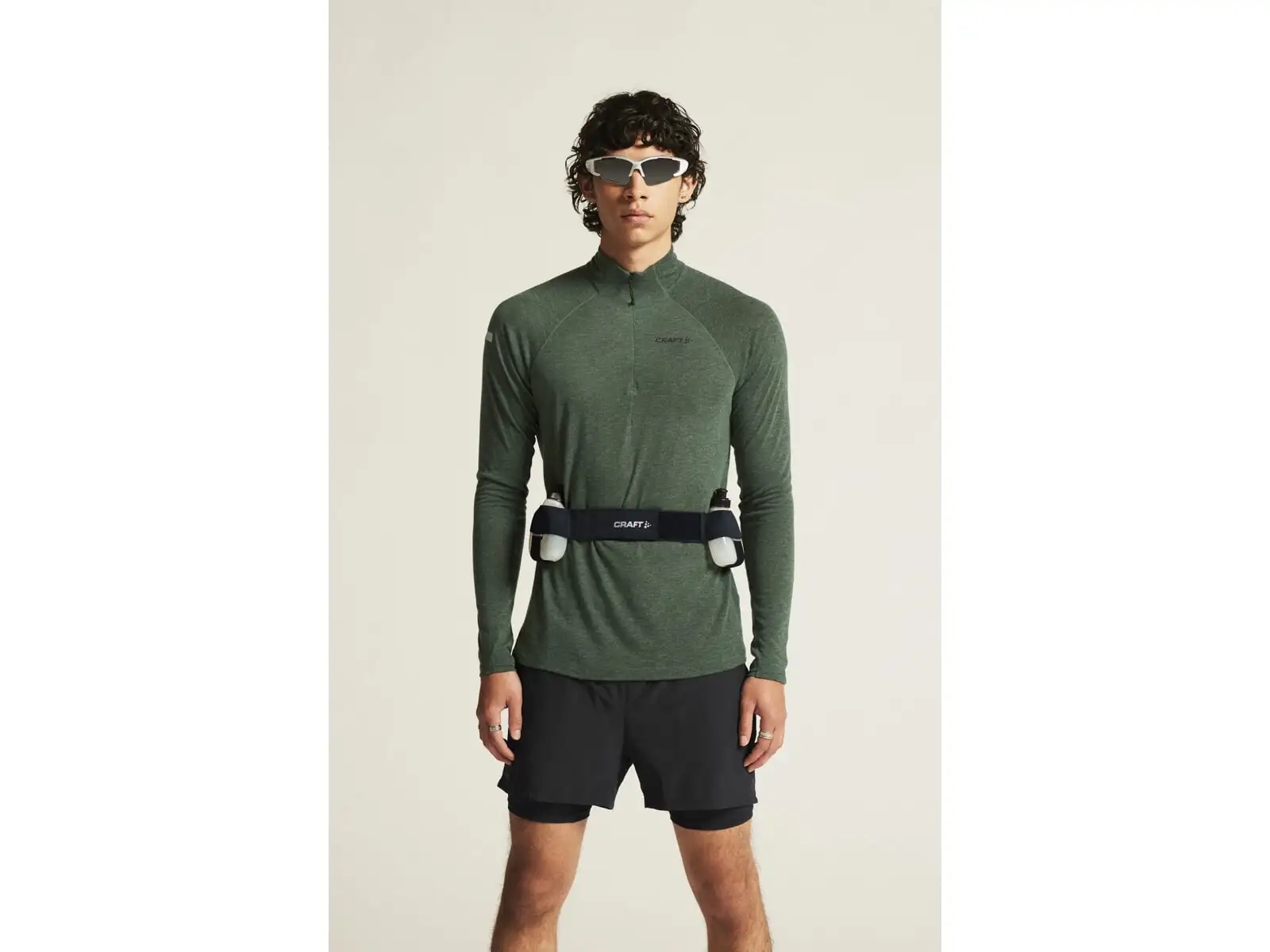 Craft ADV SubZ Wool Herren Laufshirt Langarm grün