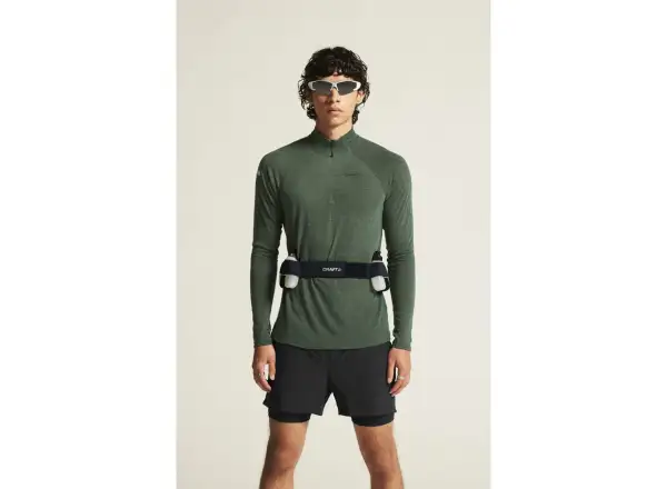 Craft ADV SubZ Wool Herren Laufshirt Langarm grün