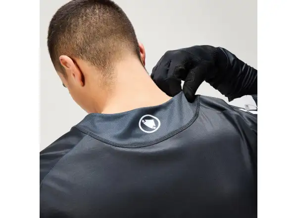 Endura Core Printed L/S Tee Herrentrikot Langarm Black