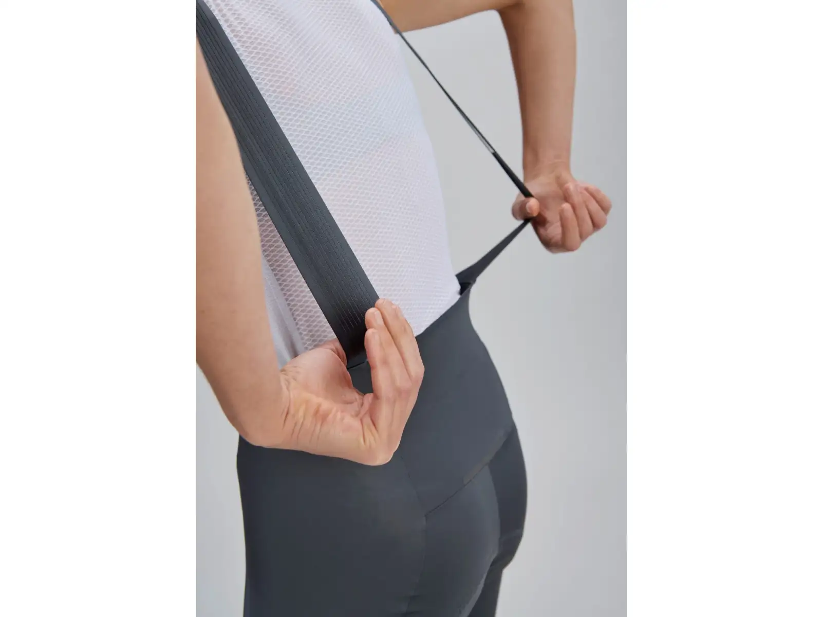 POC Raceday Damen-Shorts mit Sitzpolster und Trägern Sylvanite Grey