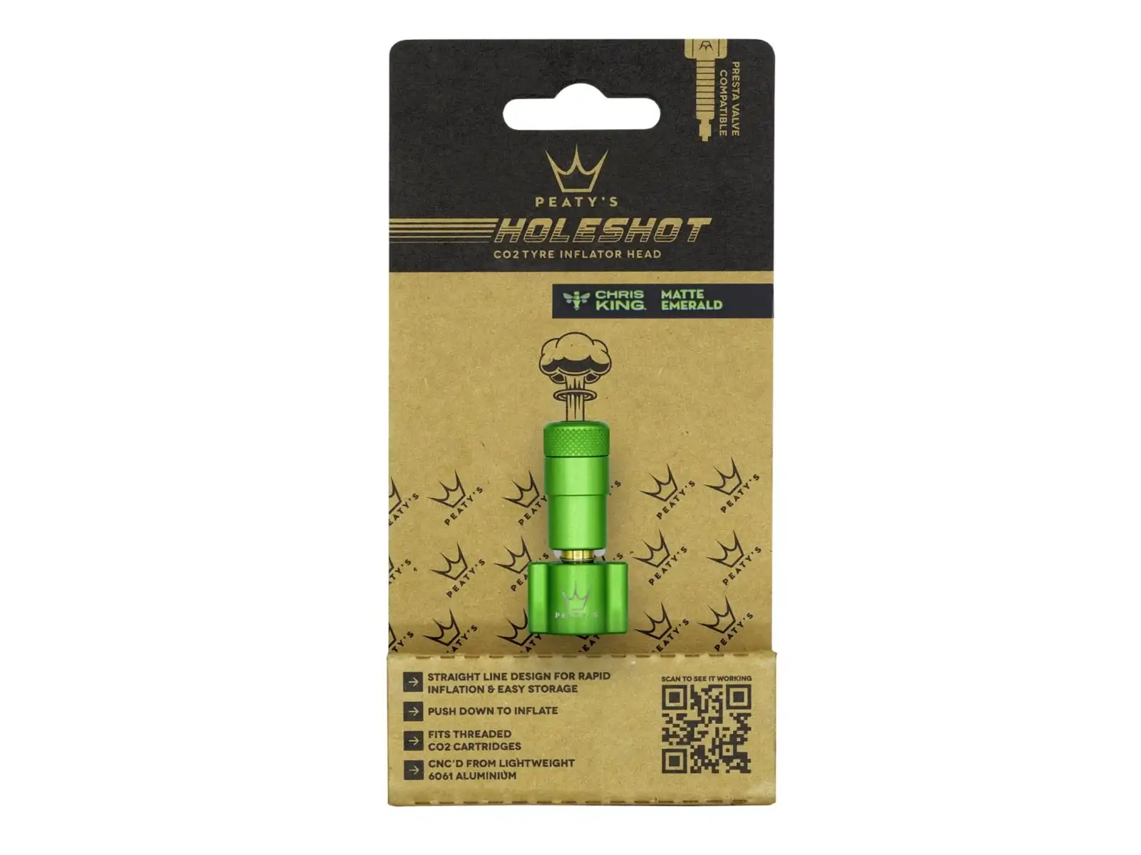 Peatys Holeshot CO2 Pumpenkopf Emerald