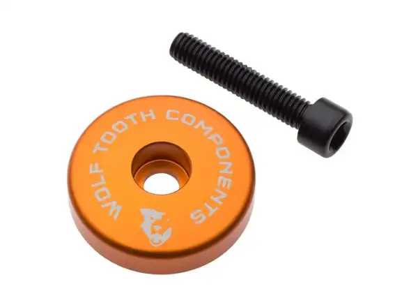Wolf Tooth Ultralight Deckel für Steuersatz + 5 mm Distanzscheibe in Orange