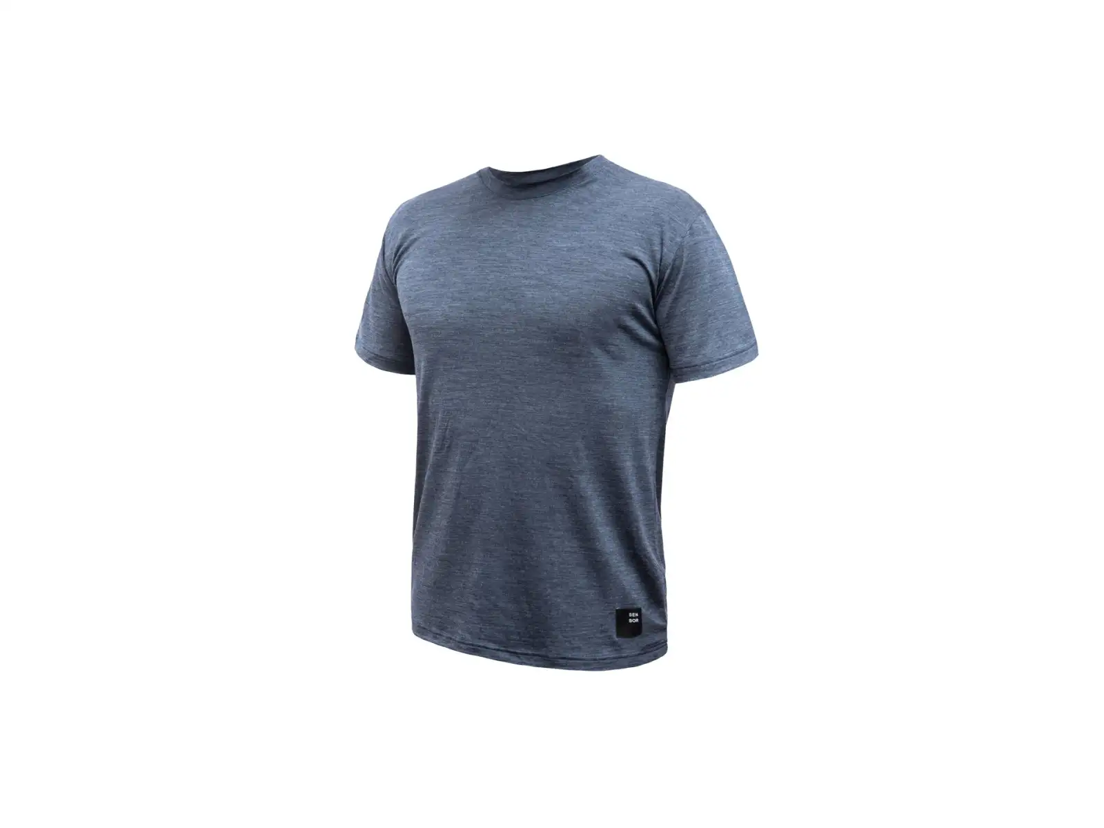 Sensor Merino Lite Herren Funktionsshirt Kurzarm Mottled Blue