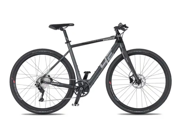 4Ever Gravur Flat Titan/Metal Silber E-Bike mit leichter Bauweise