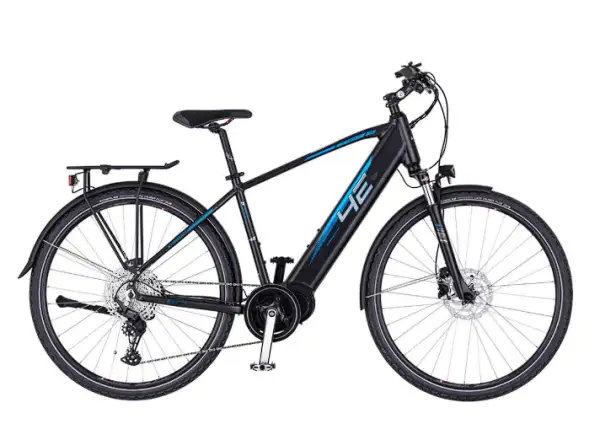 4Ever Stardust Elite Schwarz/Blau Trekking E-Bike