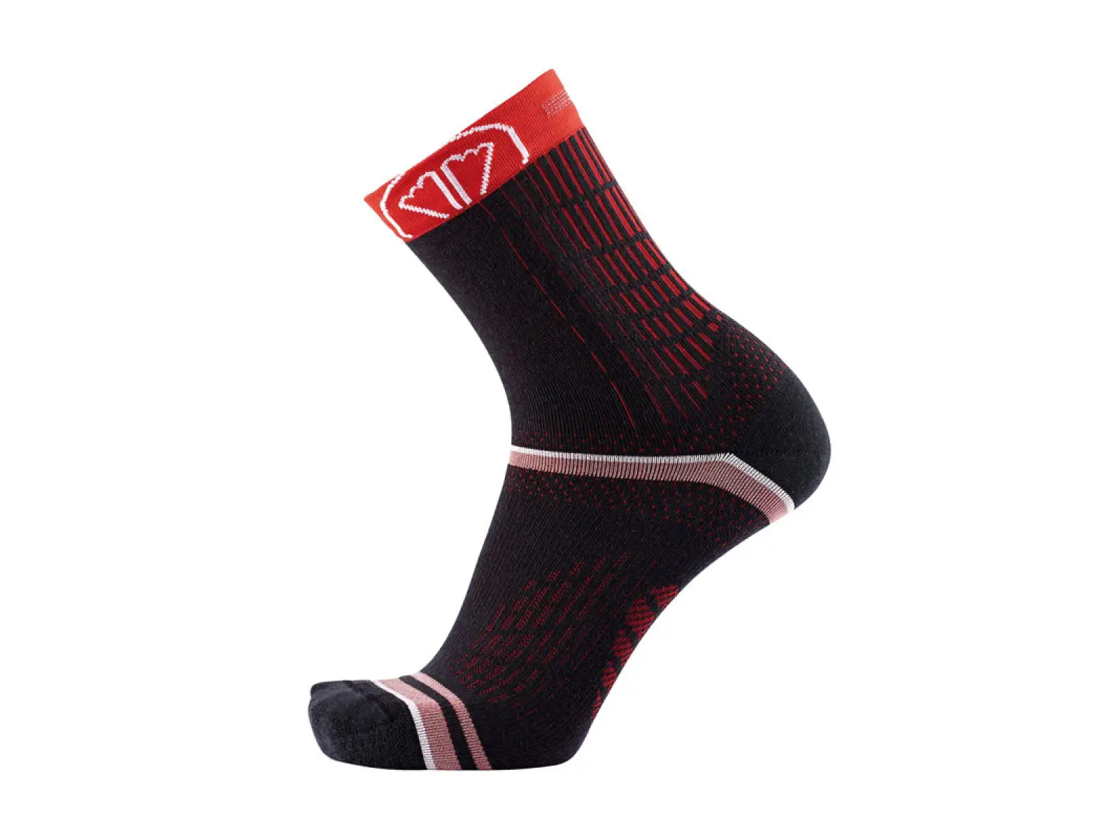 Sidas Winter Run Winter-Laufsocken schwarz-rot