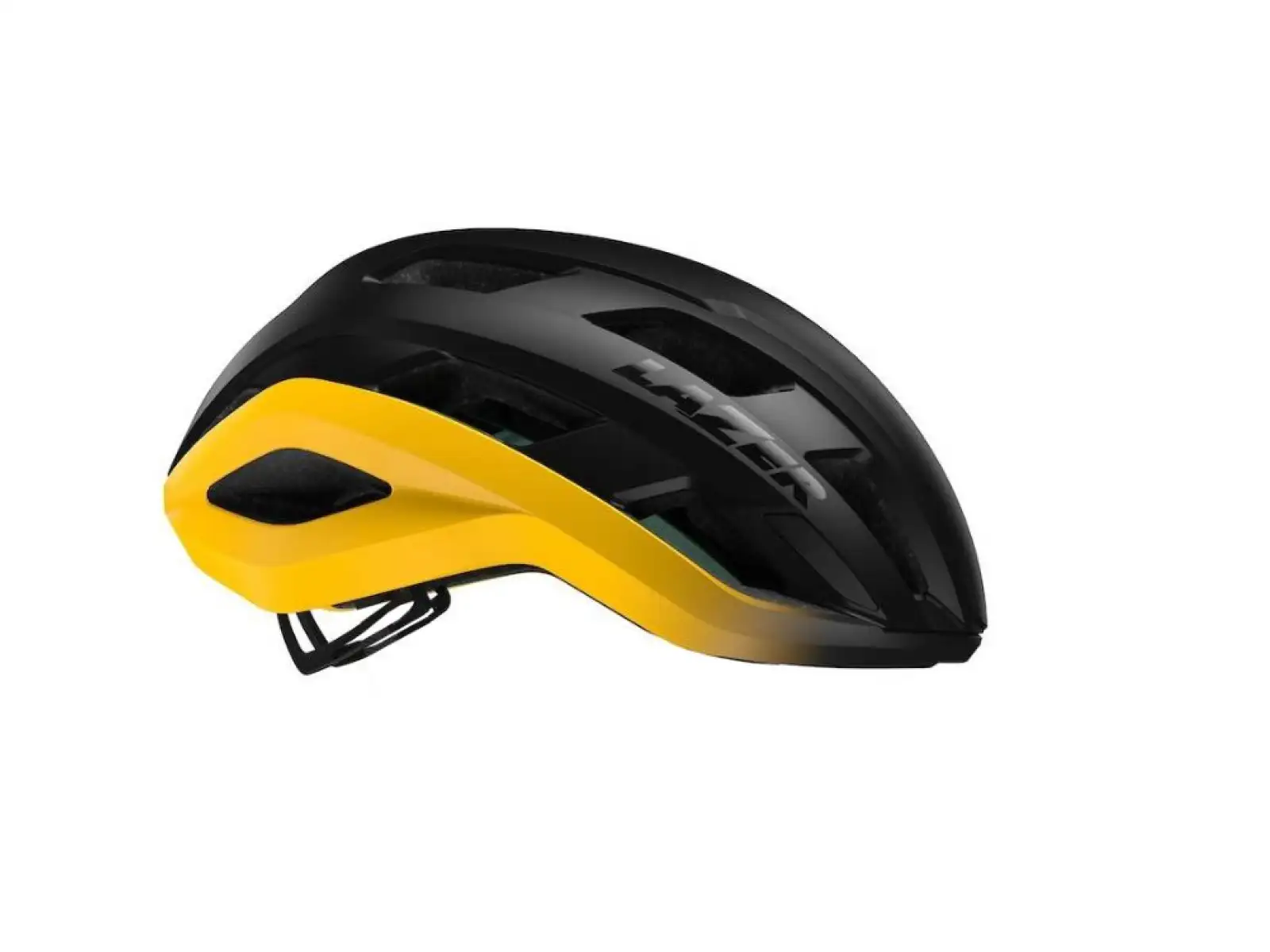 Lazer Strada Helm Mat Schwarz/Gelb