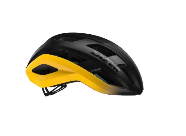 Lazer Strada Helm Mat Schwarz/Gelb