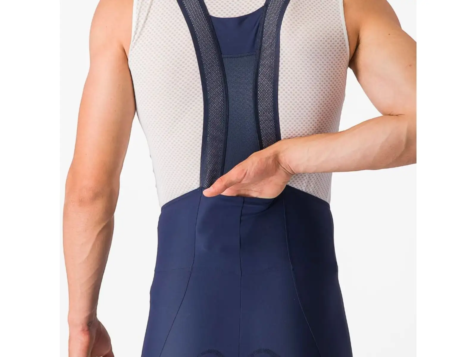 Castelli Espresso 3 Herren-Shorts mit Einsatz und Träger Belgian Blue