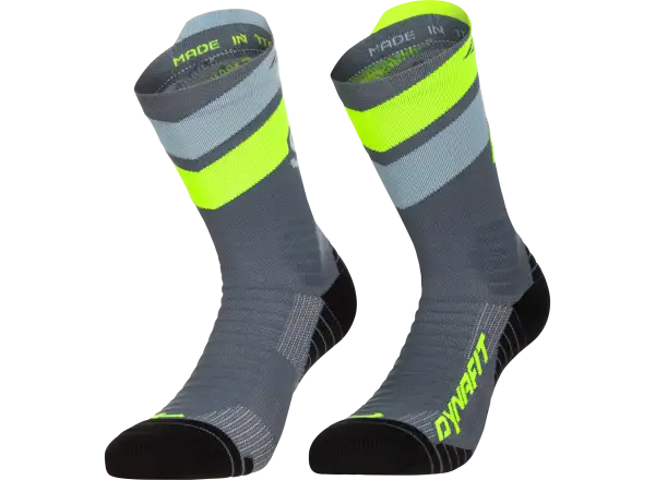 Dynafit Ultra Crew Laufsocken Cinder/Ultra Yellow