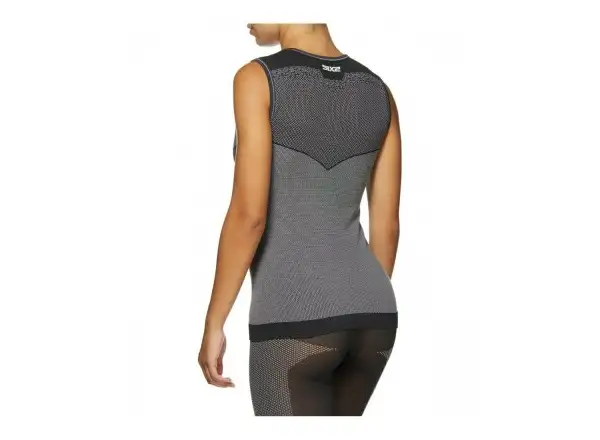 SIXS SML BT Funktionelles ultraleichtes ärmelloses Shirt in Carbon Schwarz.