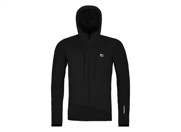 Ortovox Fleece Grid Hoody Herren-Sweatshirt Black Raven