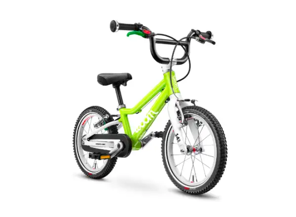 Woom 2 Eidechse Limette 14 Kinderfahrrad