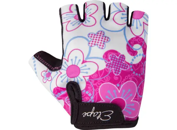 Etape Rex Kinder-Fahrradhandschuhe kurz weiß/rosa