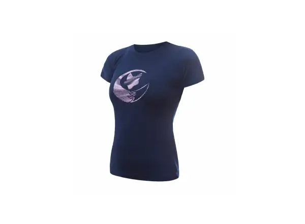 Sensor Merino Active PT Fox Damen T-Shirt Kurzarm Deep Blue
