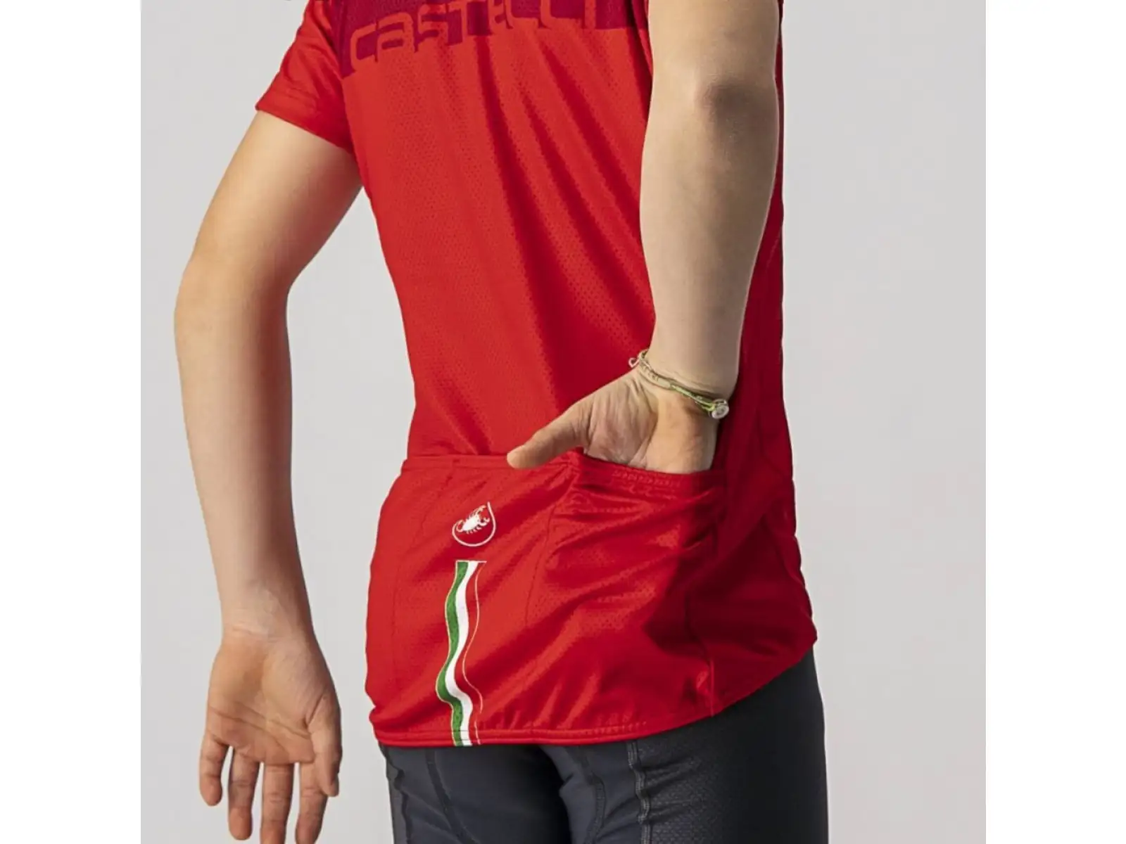Castelli Neo Prologo Kinder Kurzarmtrikot rot