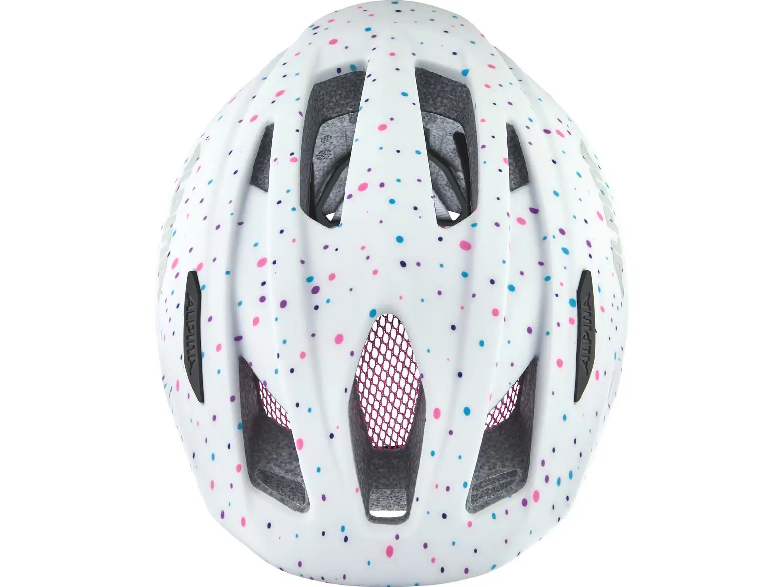 Alpina Pico Flash Kinderhelm White Polka Dots Gloss