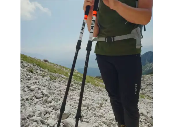 Leki Skysolo Trekkingstöcke White-black-neonorange 110 - 145 cm