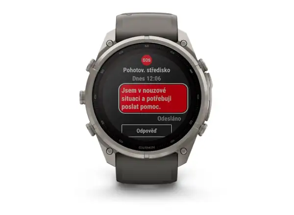 Garmin Fénix 9 Pro inReach Solar 51 mm Smartwatch Titanium Pebble Gray/Silver Gray