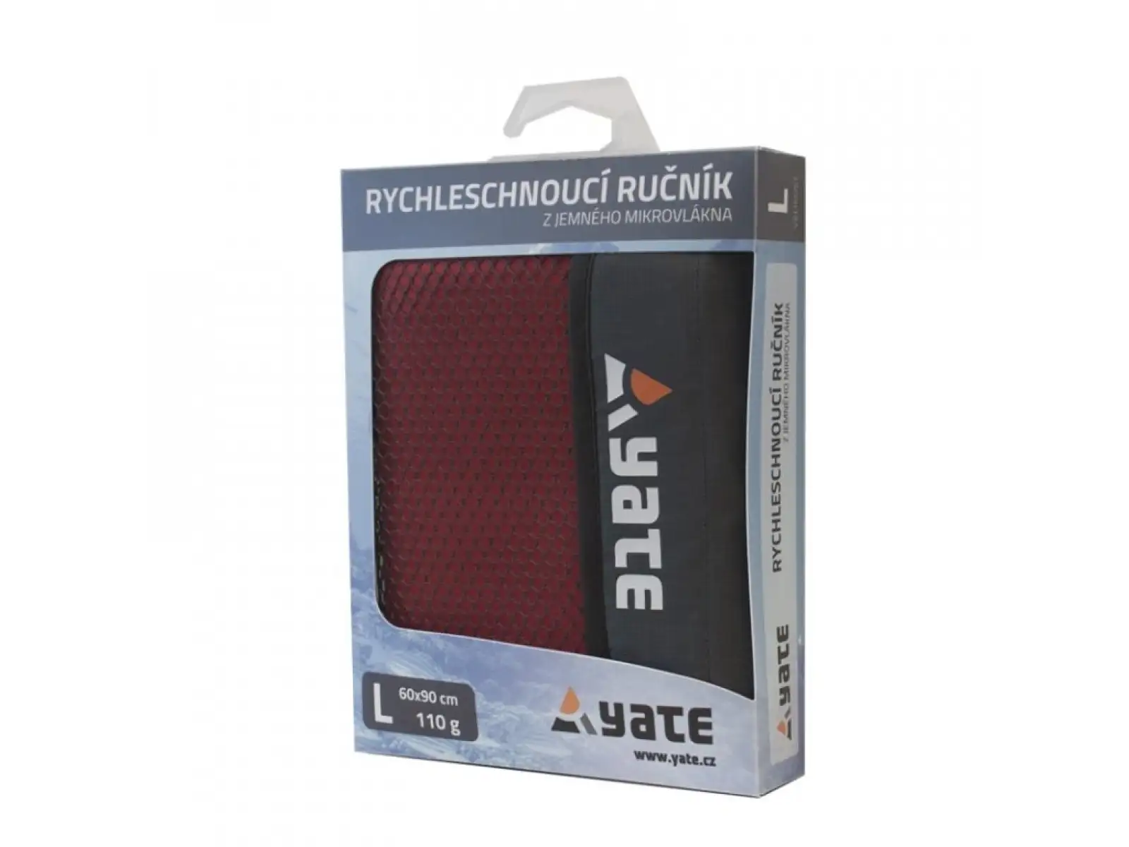 Yate Schnelltrocknendes Handtuch XL Rubinrot.