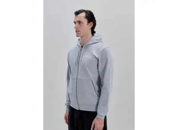 POC Zip Hoodie Kapuzen-Sweatjacke mit Reißverschluss Grey Melange