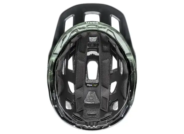Uvex React Mips Helm Moos Green/Black Matt
