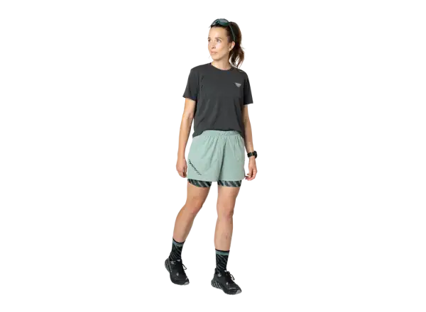 Dynafit Trail 2v1 Damen Laufshorts Jadelite
