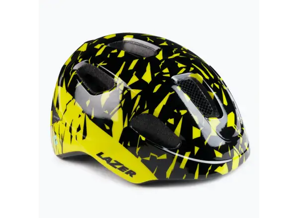 Lazer Nutz KC Helm schwarz gelb