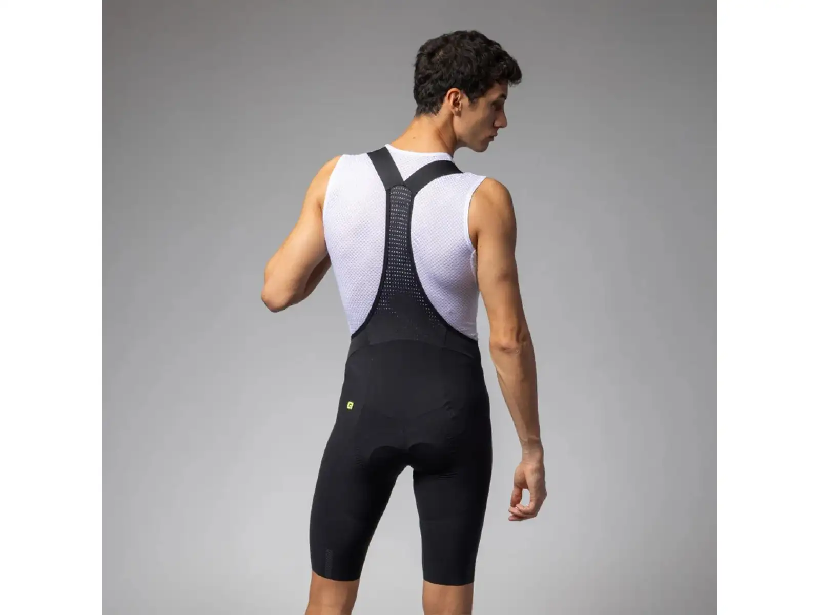 Alé R-EV1 Sprinter Herren-Shorts mit Einsatz und Träger Black