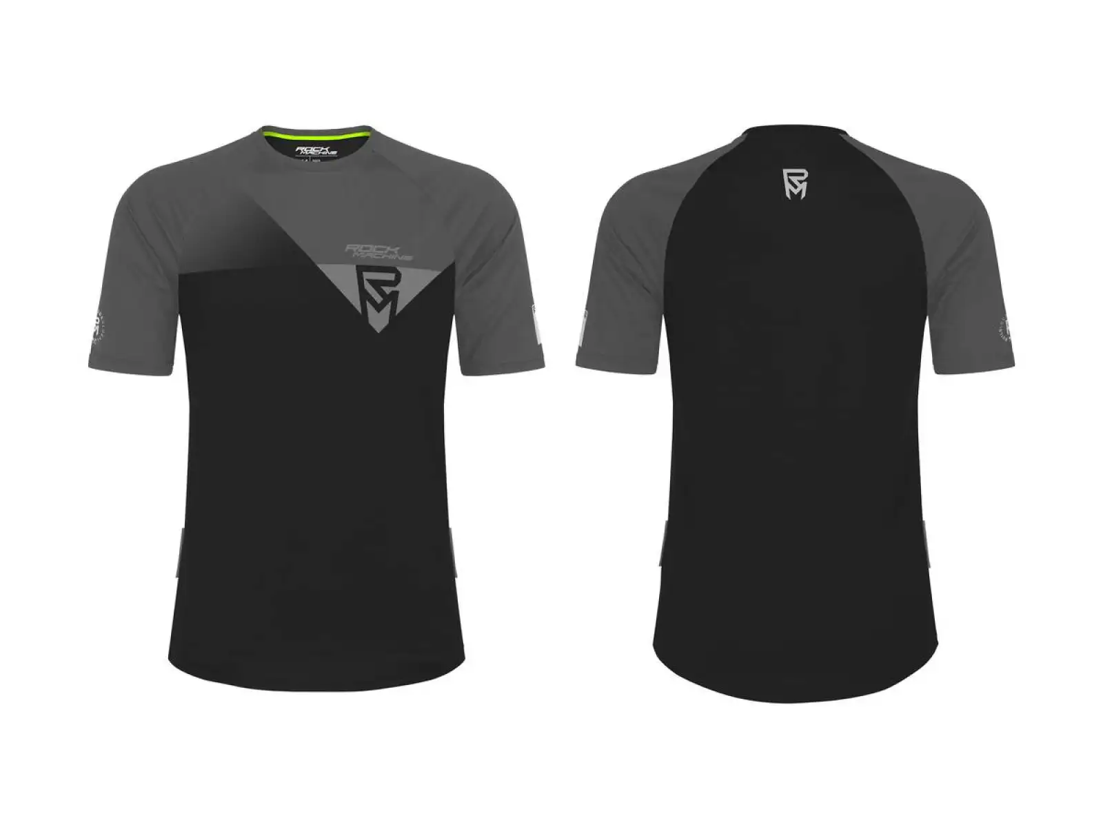 Rock Machine Enduro Herren-Endurotrikot Kurzarm Dunkelgrau/Schwarz.