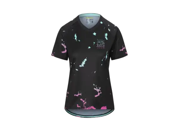 Giro Roust Damen-Trikot kurzarm Schwarzem Eisfarben