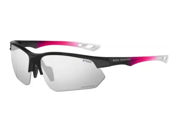 R2 Drop Brille matt schwarz/rosa/weiß/klares Glas