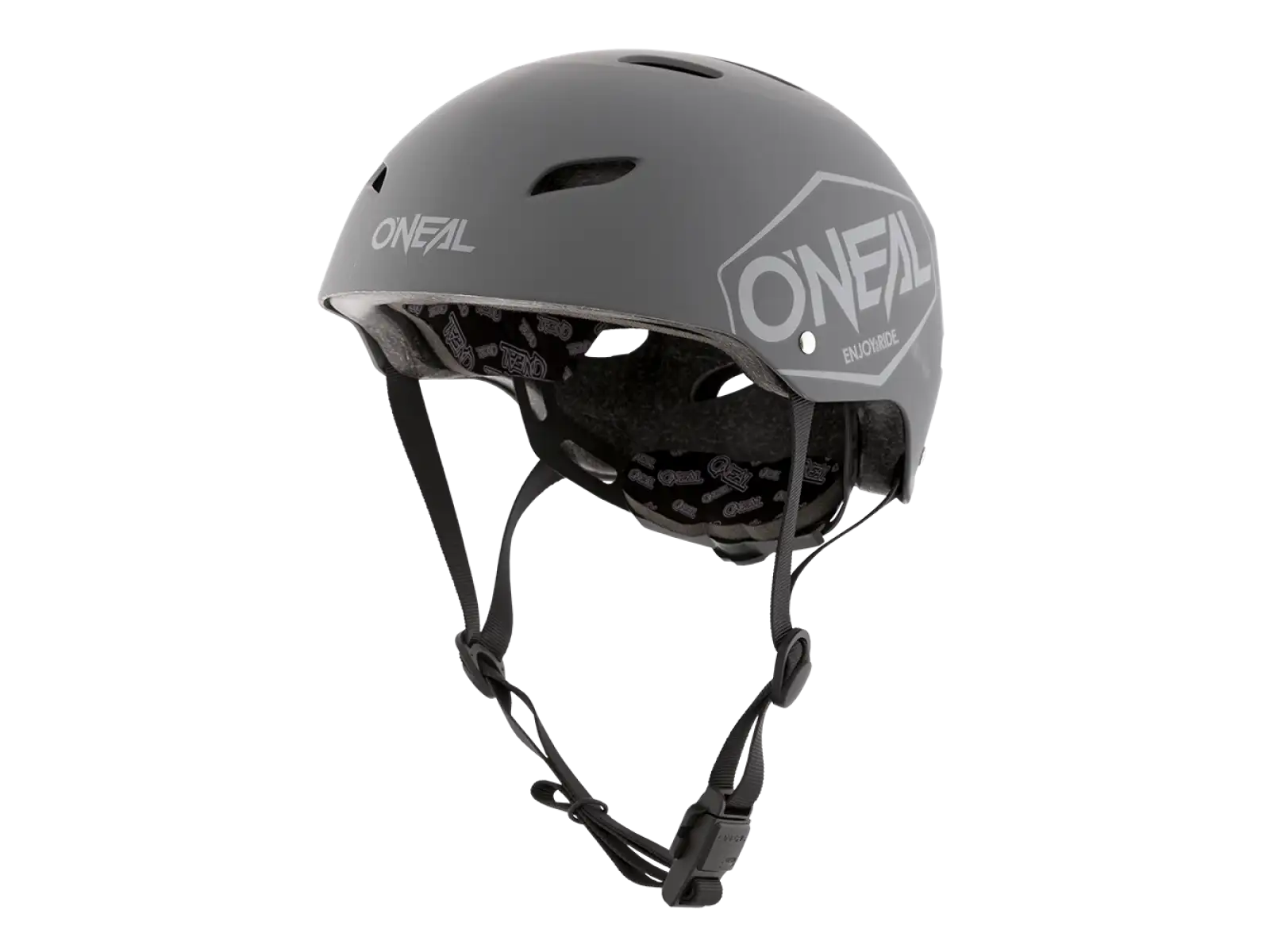 ONeal Dirt Lid Jugend Kinderhelm Einfarbig Grau
