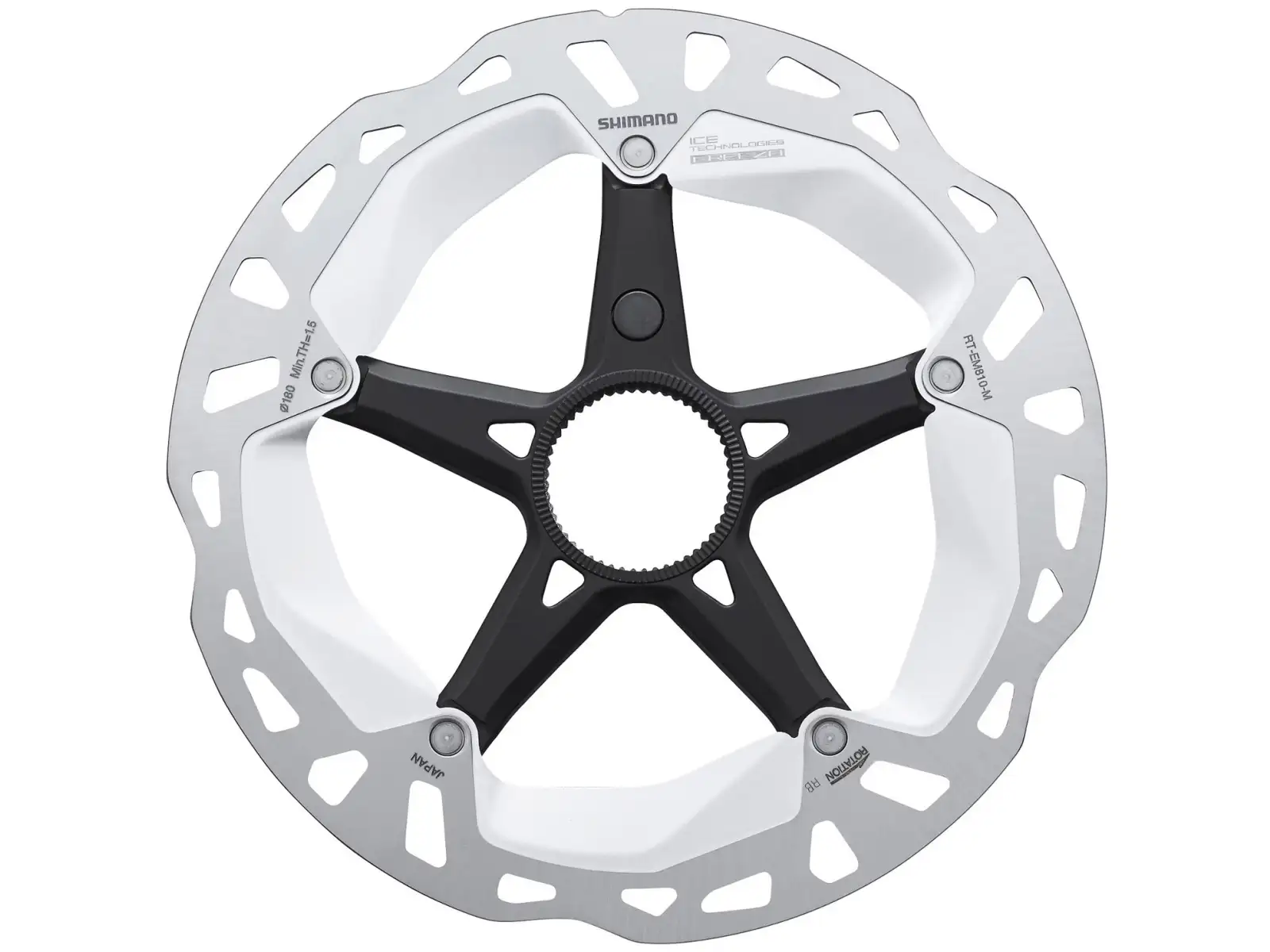 Shimano RT-EM810 Bremsscheibe für E-Bike 160 mm, Center Lock, innerer Lock Ring