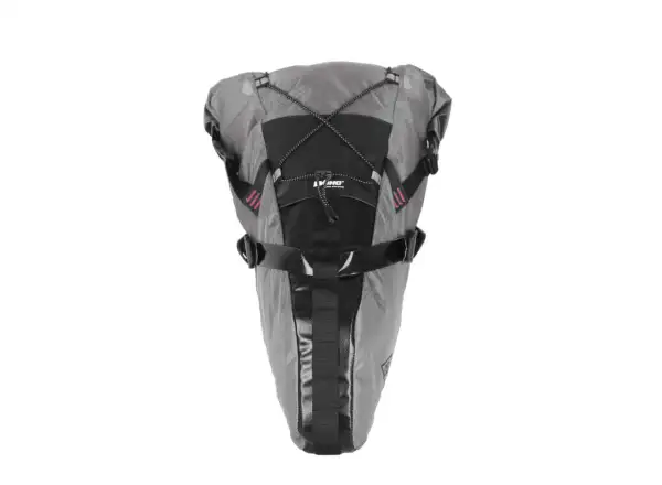 Woho X-Touring Dry Bag Satteltasche 8-12 l Honeycomb Iron grau Größe M.