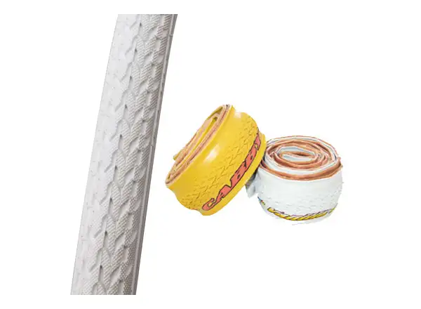 Point Fixie Pops Vanille Fixie Reifen mit Kevlar 24-622 Weiß.