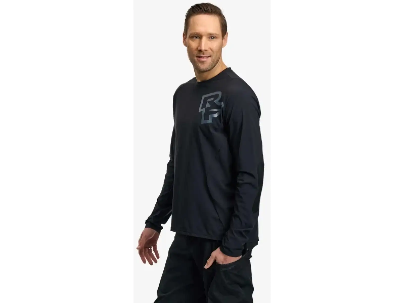 Race Face Conspiracy Herren Langarm-Shirt Schwarz