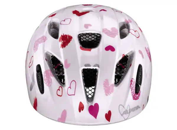 Alpina Ximo Kinderhelm White Hearts