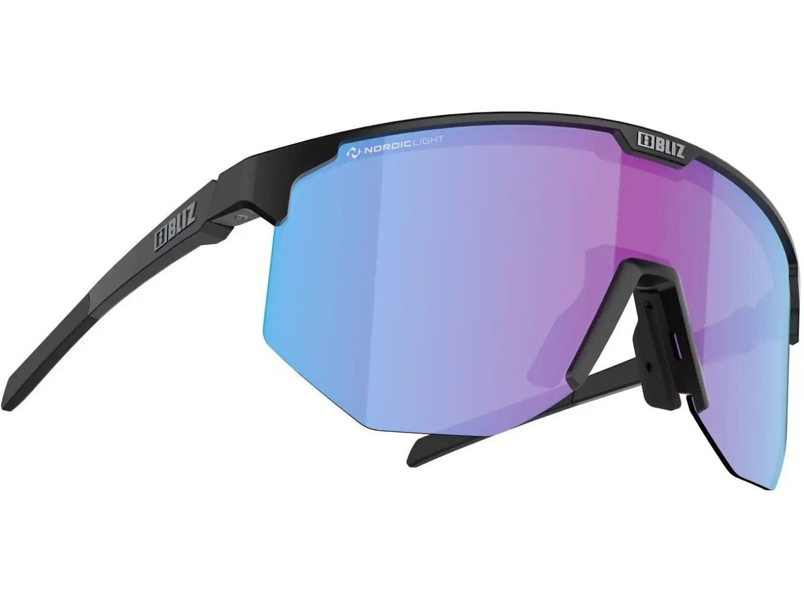 Bliz Hero Nano Optics Brille Nordic  Matt Black/Violet/Blue Multi cat. 2