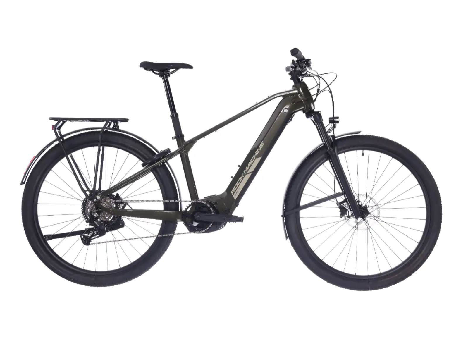 Rock Machine eBlizz B70T Elektro-Mountainbike Gloss Dark Forest