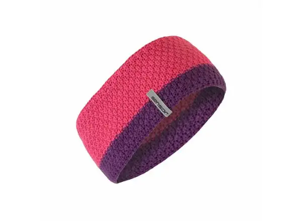 Sensor Strickstirnband Pink