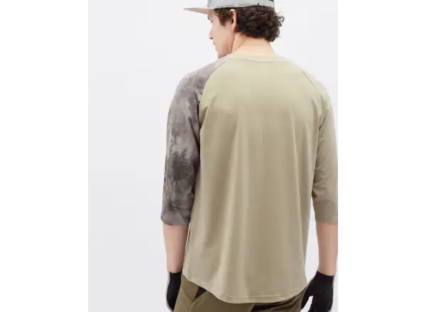 Silvini Brunello Herrentrikot mit kurzen Ärmeln in Creme/Braun.
